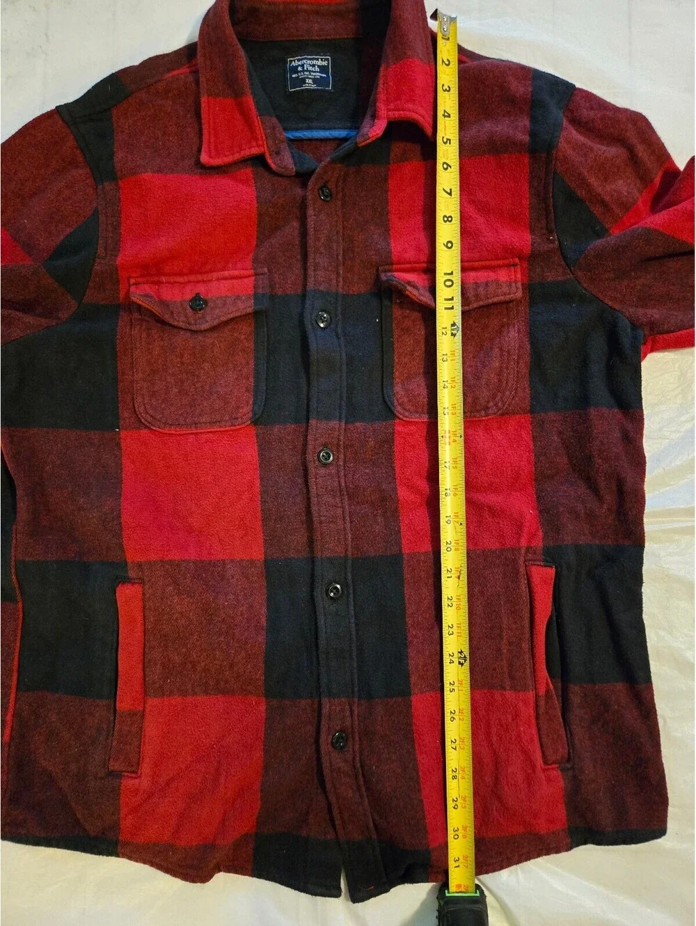 Abercrombie & Fitch XXL Heavyweight Buffalo Plaid Flannel Shacket